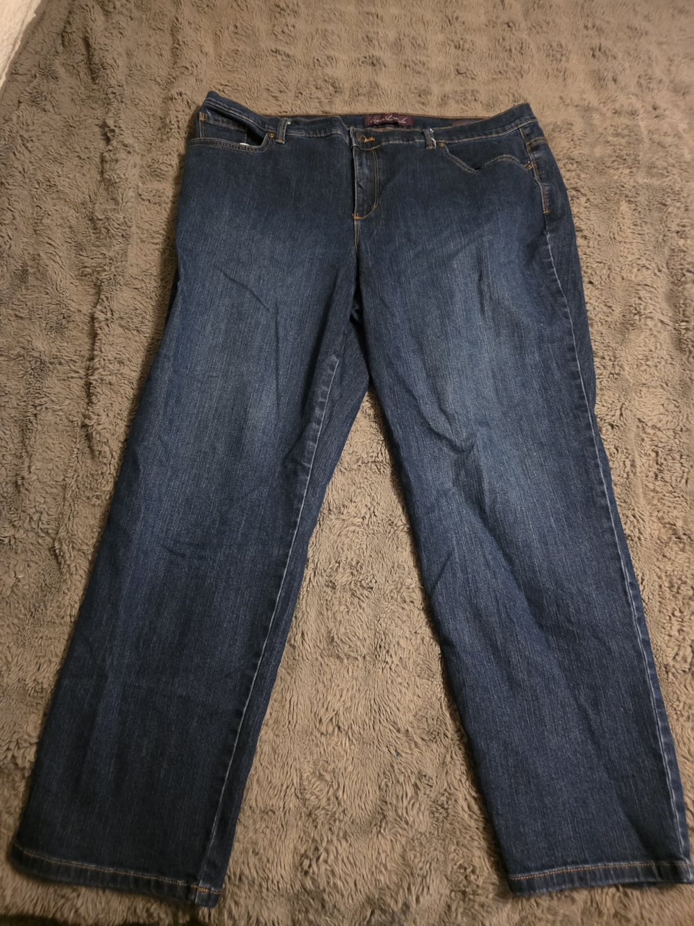 Classic Dark Blue Women's Straight-Leg Jeans